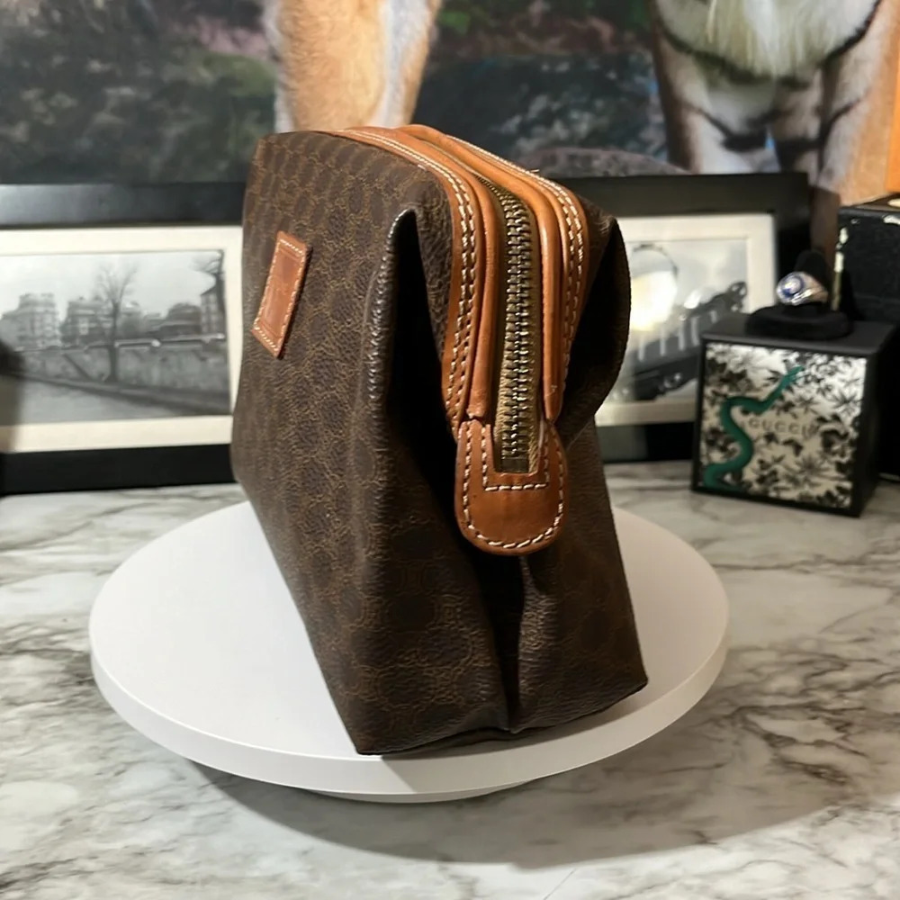 CELINE Macadam Blason Pattern Pouch/Clutch PVC /Leather - Picture 4 of 14